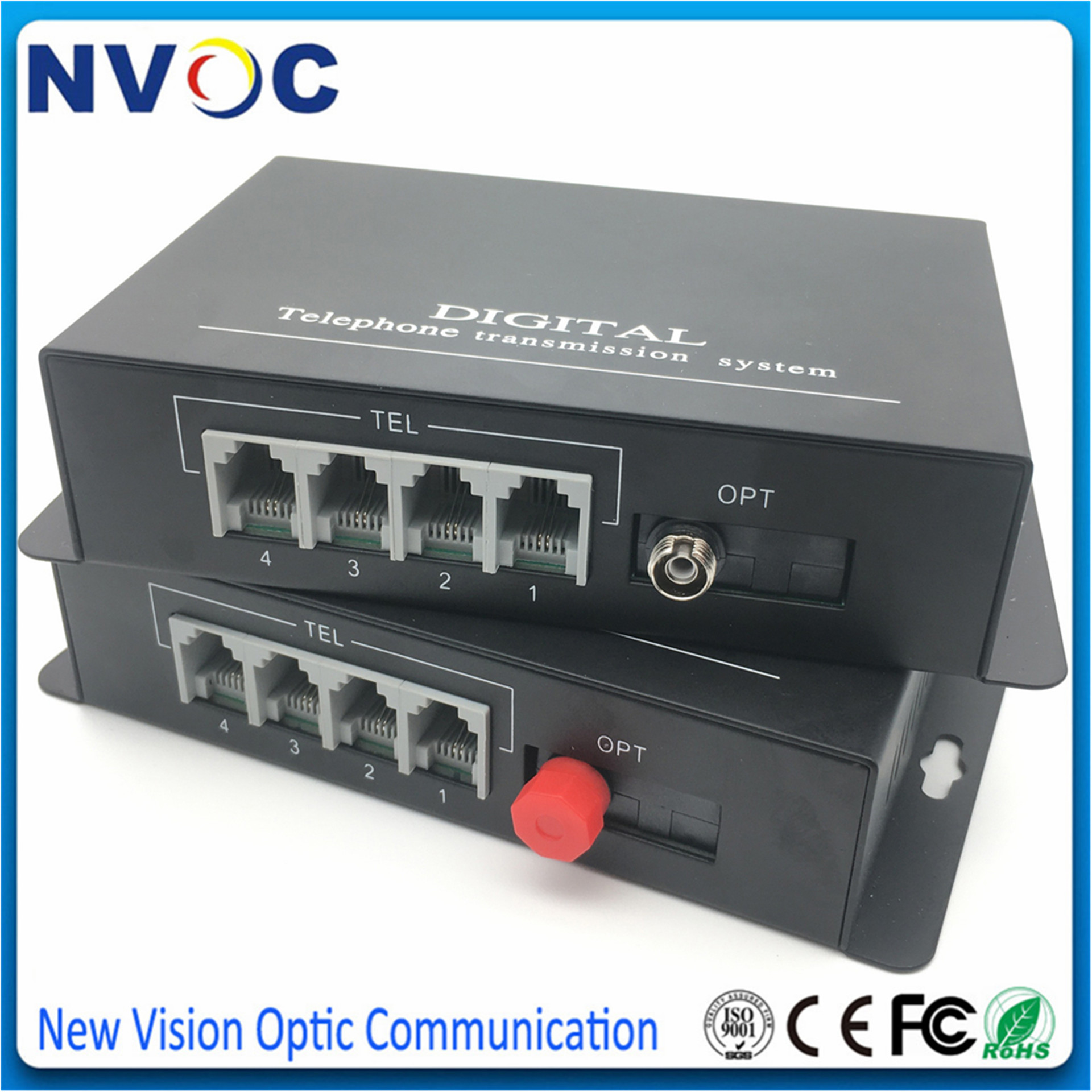 4Ch Telephone over Fiber Converter